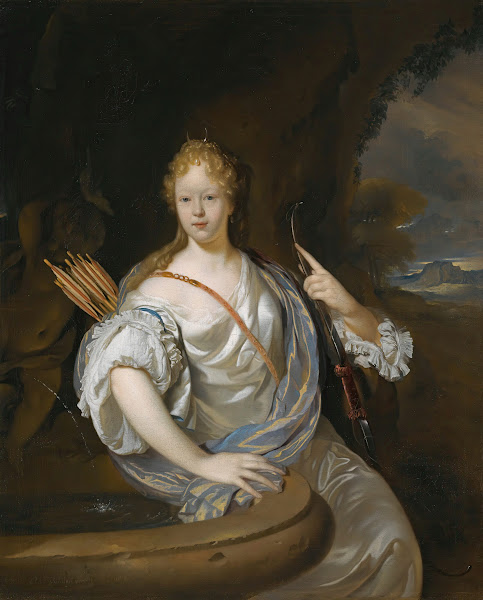 Portrait Of A Lady Dressed As Diana 1686