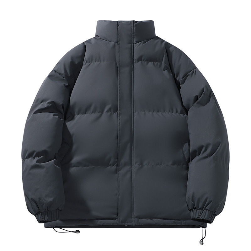 Men's Puffer Jacket, Reversible, Stand Collar, Relaxed Fit