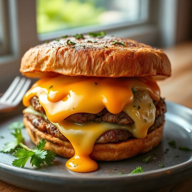 Classic Patty Melt Recipe with Cheddar and Provolone Cheese: Easy Homemade Melt finished