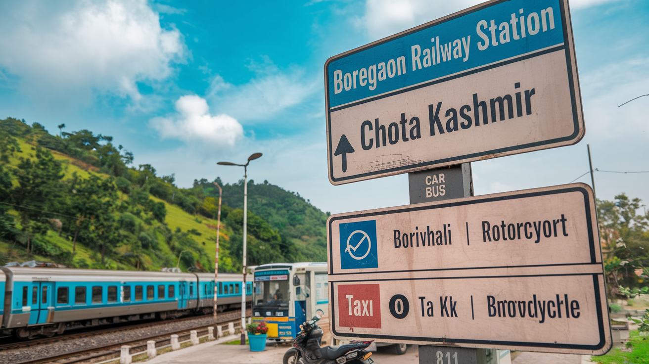 How to Reach Chota Kashmir from Goregaon Railway Station