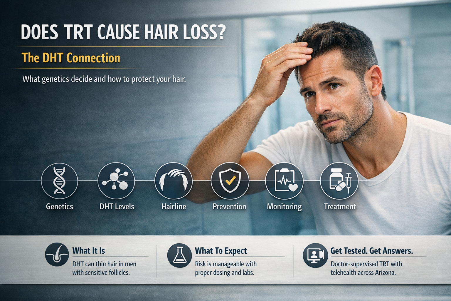 Does TRT Cause Hair Loss? What Arizona Men Should Know