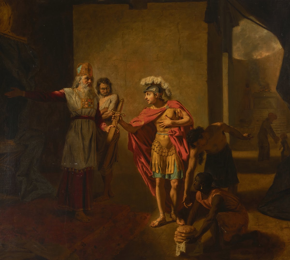 Ahimelek presenting David the sword of Goliath 1732
