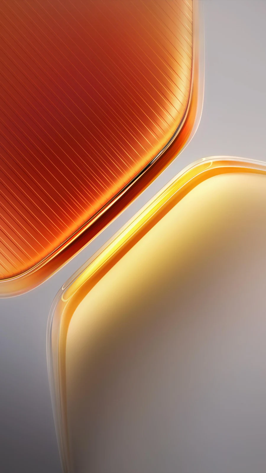 Abstract Golden Geometric Shapes - 3D Render 2K iPhone Wallpaper (1742x3096)