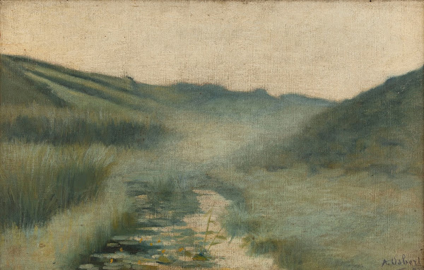 Brouillard du matin Diélette  Flamanville 1887