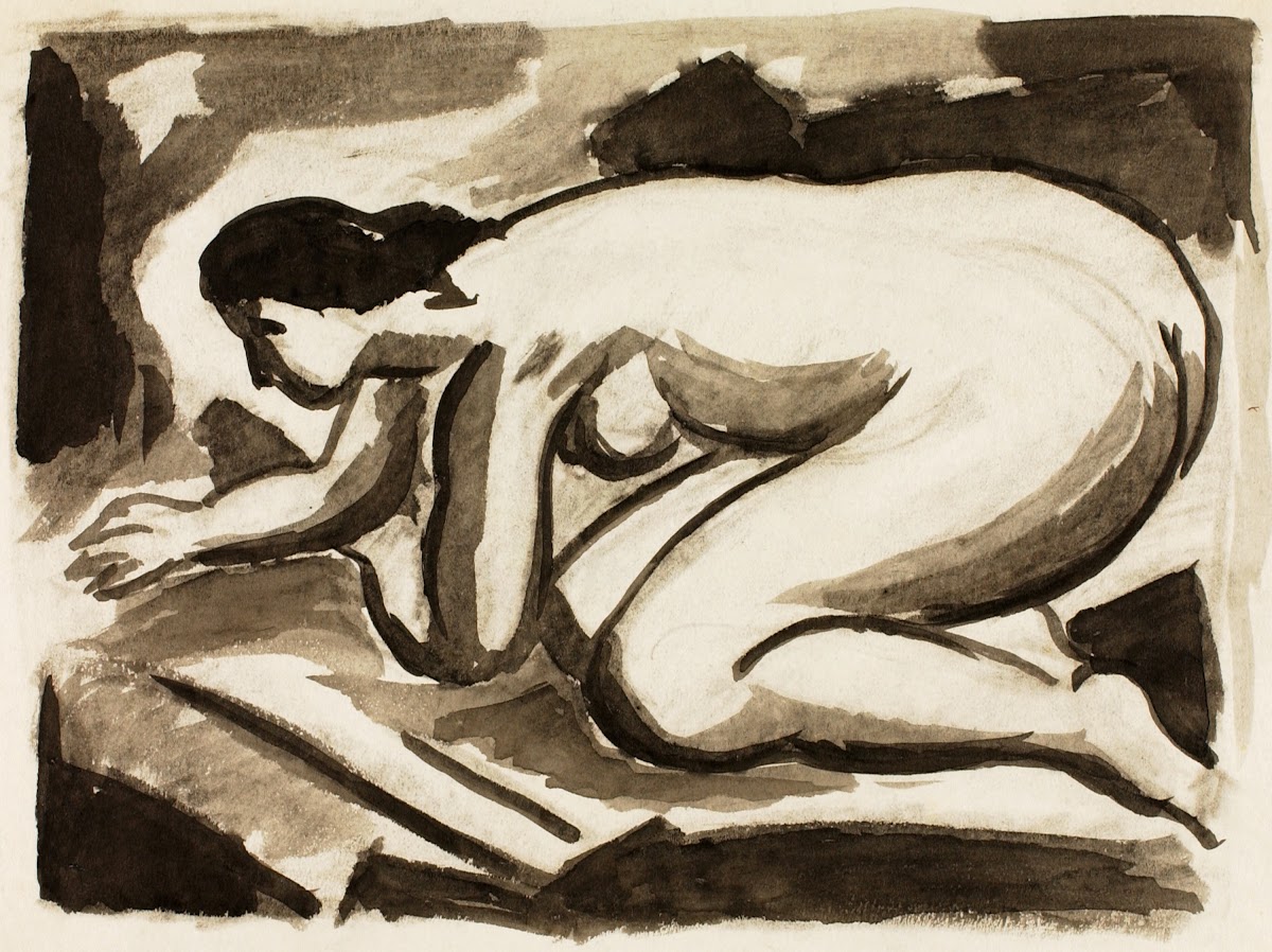 Female Nude on Hands andKnees 1990