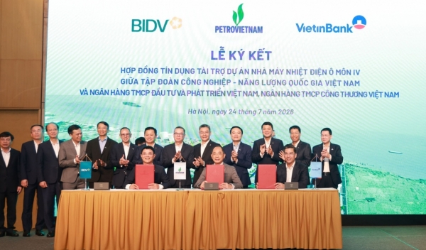 BIDV và VietinBank ký kết thỏa thuận tín dụng 281 triệu USD cho nhà máy điện O Mon IV