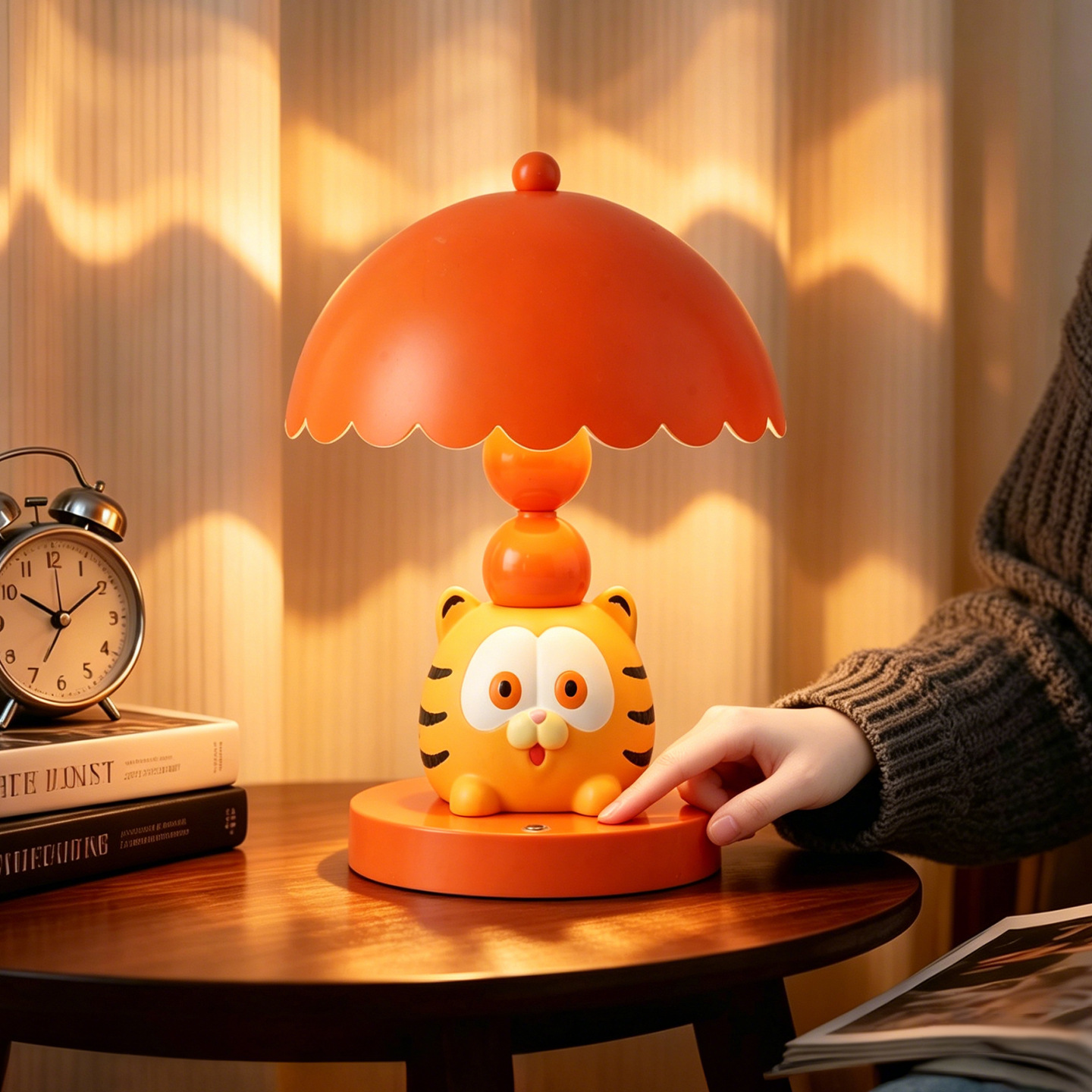 Garfield table lamp with color change
