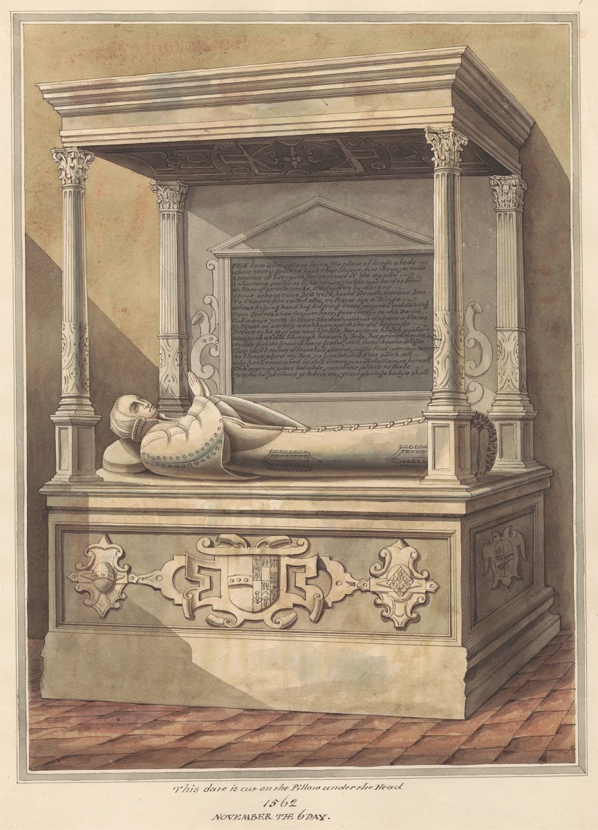 Tomb of an unidentified Kings Nurse from Hampton Church 1796 1811