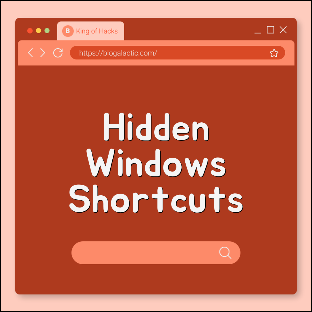 Obscure keyboard shortcuts for Windows (registry, hidden, legacy)