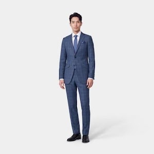 Windowpane worsted