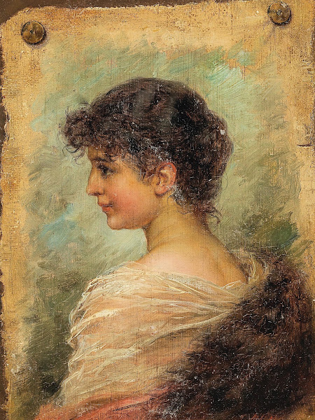 Profile Portrait of a Young Woman