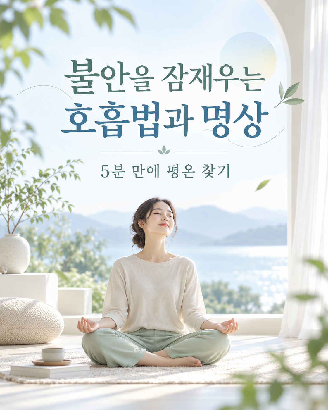 불안을 잠재우는 호흡법과 명상: 5분 만에 평온 찾기