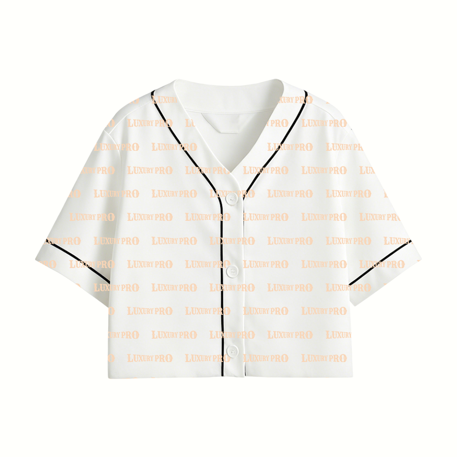 AOP AVU Children's Crop Baseball Cardigan Real Tape