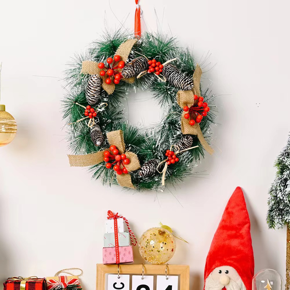 Christmas wreath made from PVC, decorative for doors and windows
