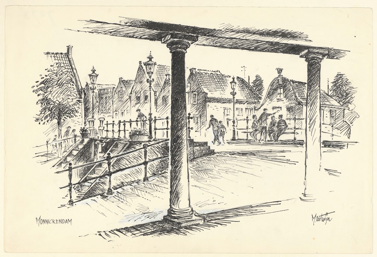 Gezicht vanuit de Waag 1950 1970