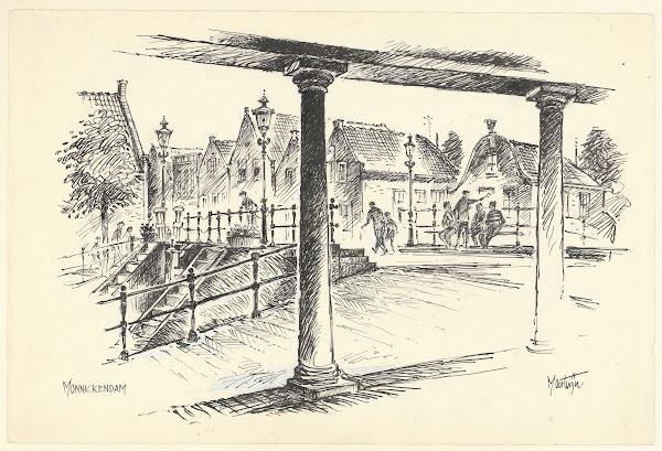 Gezicht vanuit de Waag 1950 1970