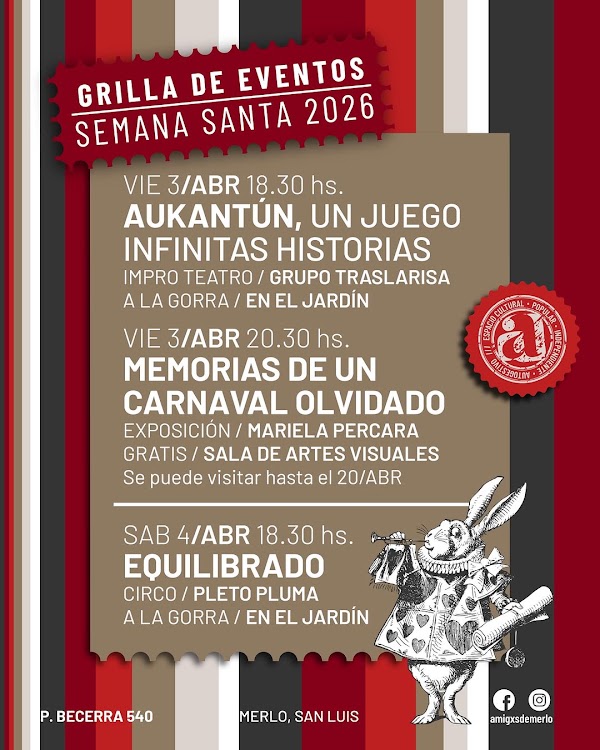 Grilla de Eventos Semana Santa 2026