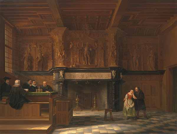 The court room of the Burg t Vrije in Bruges 1824  1846