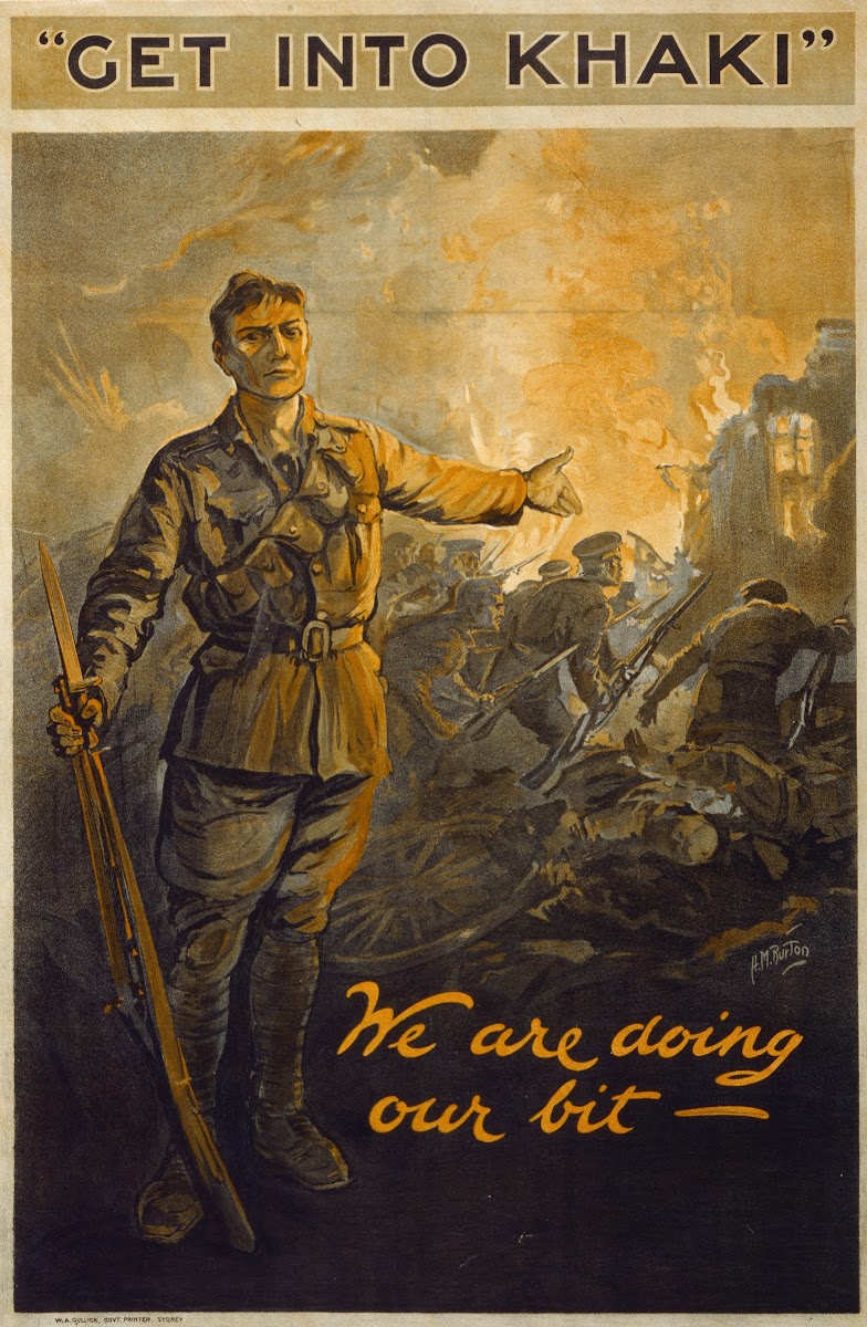 Get Into Khaki We Are Doing Our Bit 1914