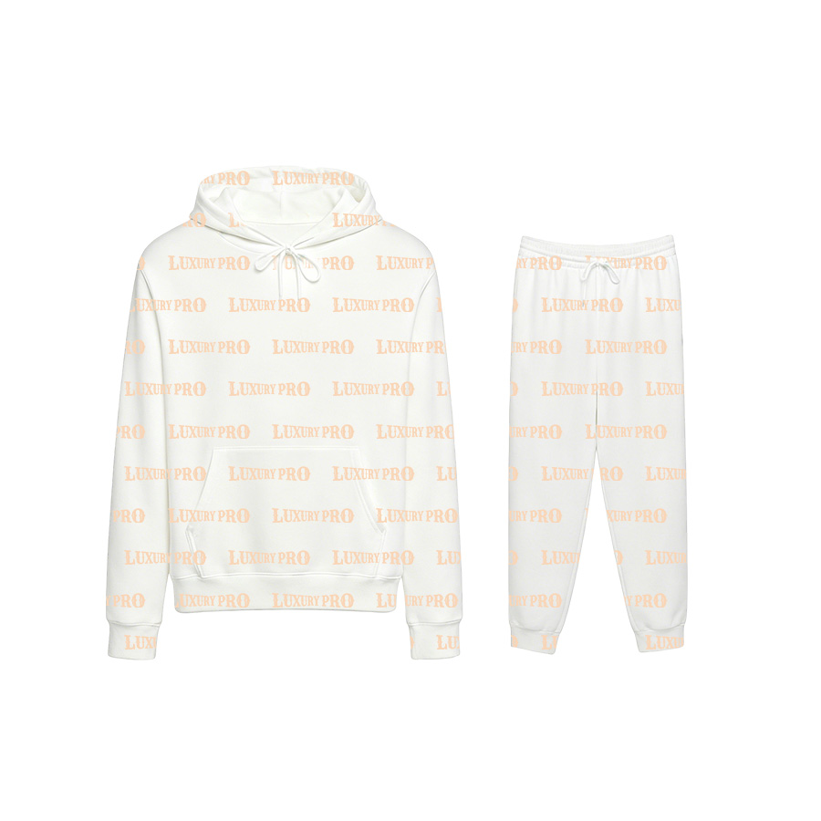 AOP All Over Print Knit Look Top & AOP Sweatpants