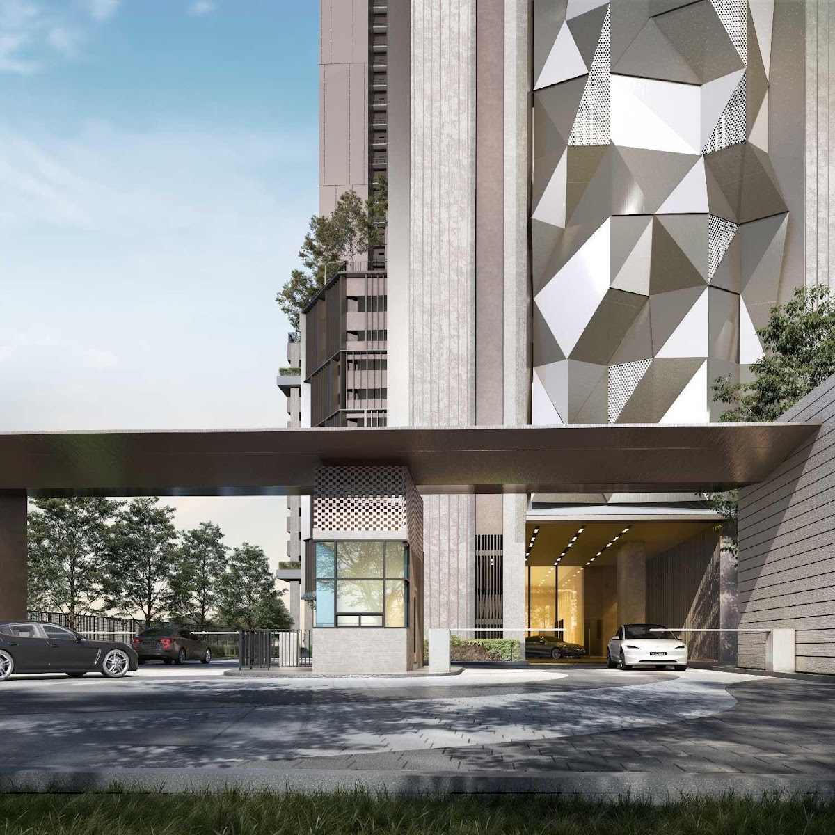 M Aspira — grand entrance rendering