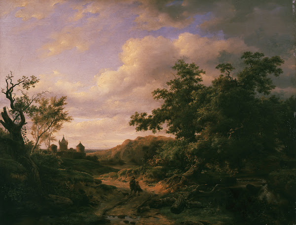 Landscape With A Castle Road 1841