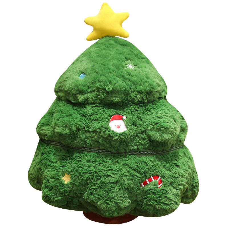 Festive plush figure as decoration and cushion