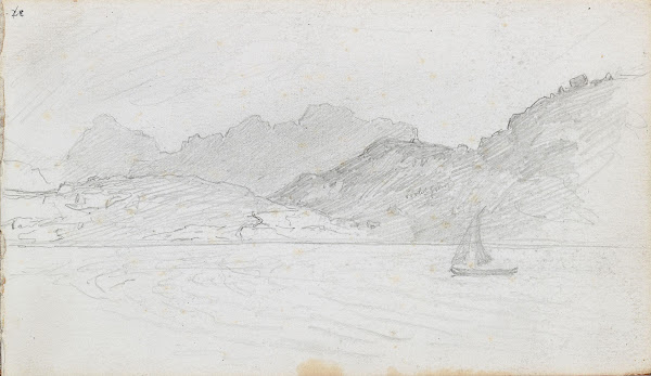 Landskap med båt 1869