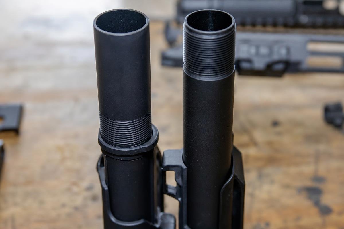 mil spec buffer tube vs commercial buffer tube diameter comparison