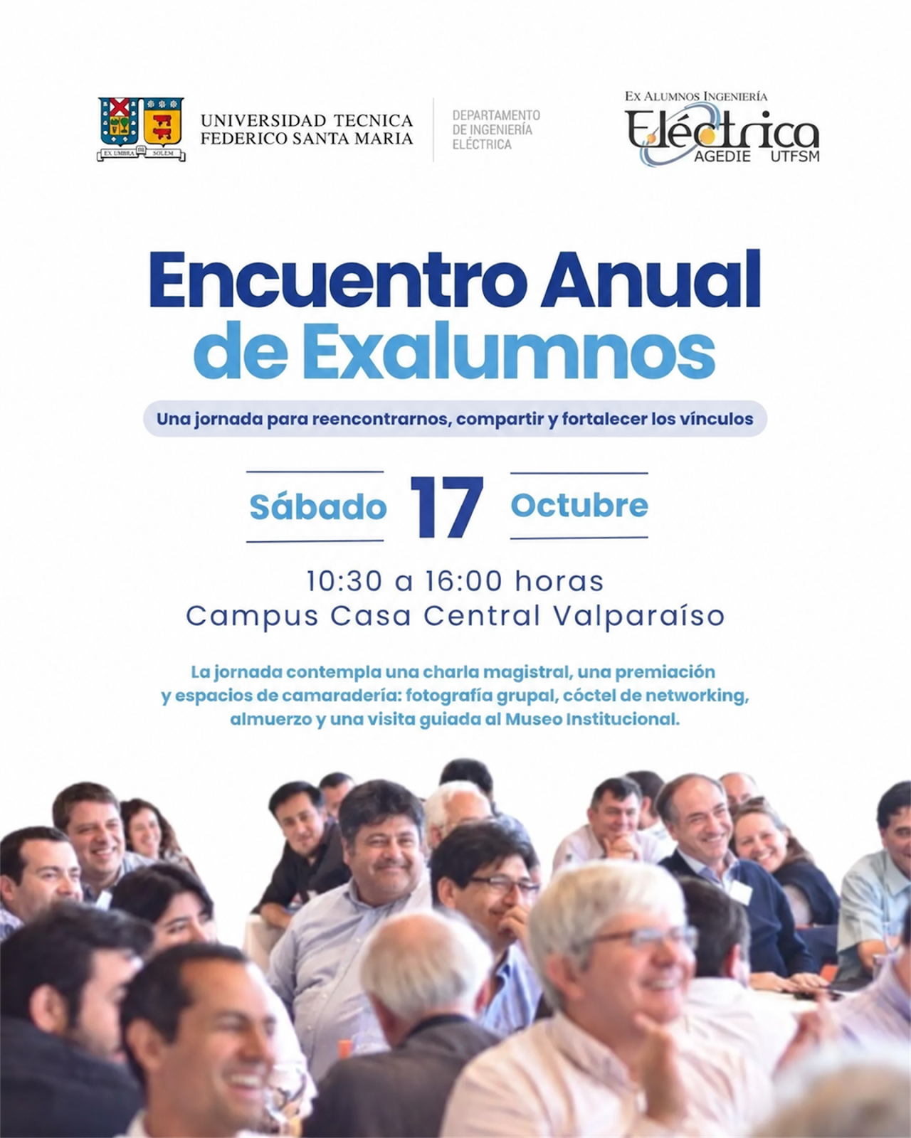 Afiche del Encuentro Anual de Exalumnos AGEDIE, sábado 17 de octubre de 2026
