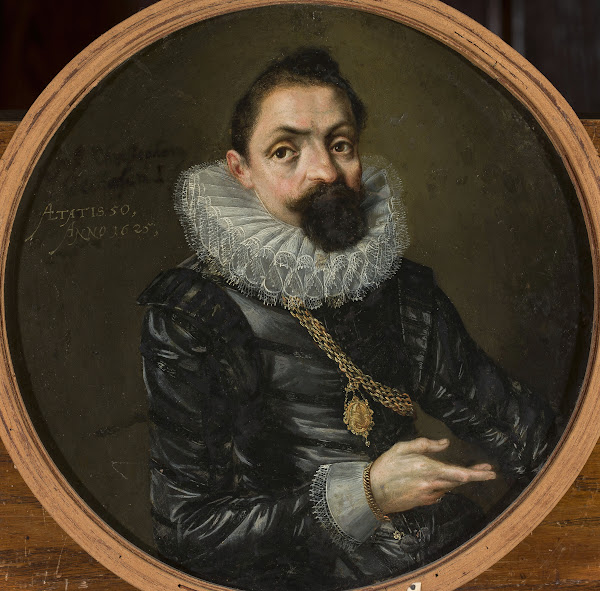 Double sided portrait of Johann Christoph Oelhofen 1619