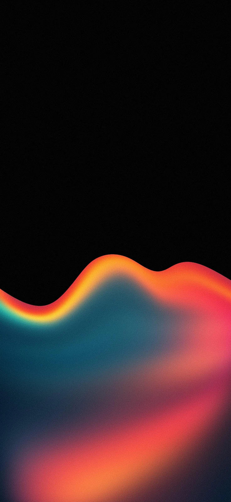 Vibrant Gradient Liquid Wave - Digital Abstract Art 2K iPhone Wallpaper (1884x4096)