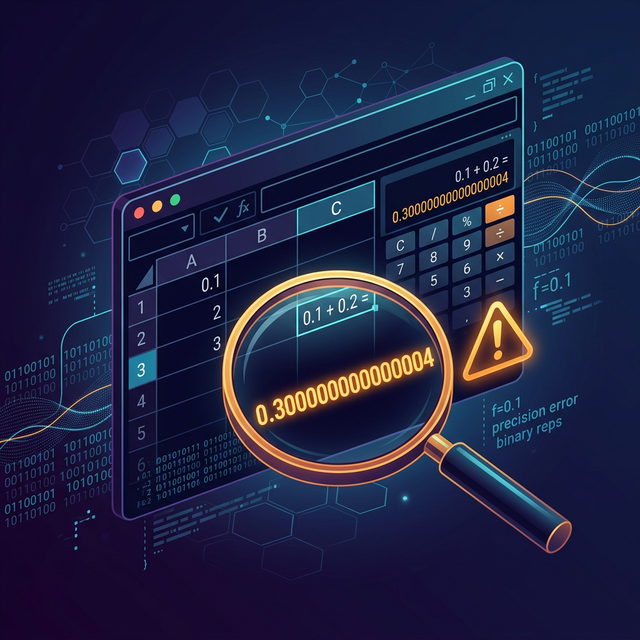 Lỗi Floating Point Trong Excel: Tại Sao 0.1+0.2≠0.3 Và Cách Khắc Phục