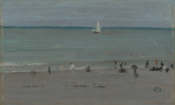 Coast Scene Bathers 1884 85