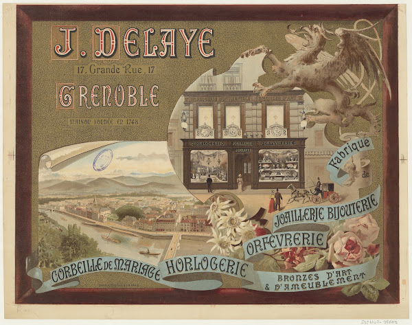 J Delaye Grenoble Fabrique de joaillerie bijouterie orfévrerie horlogerie 1892