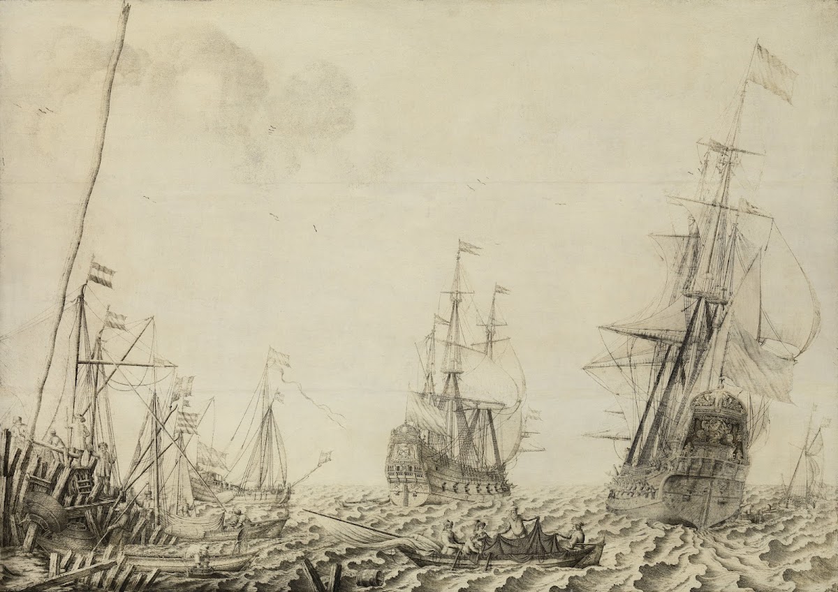 Ships near a Harbor 1649