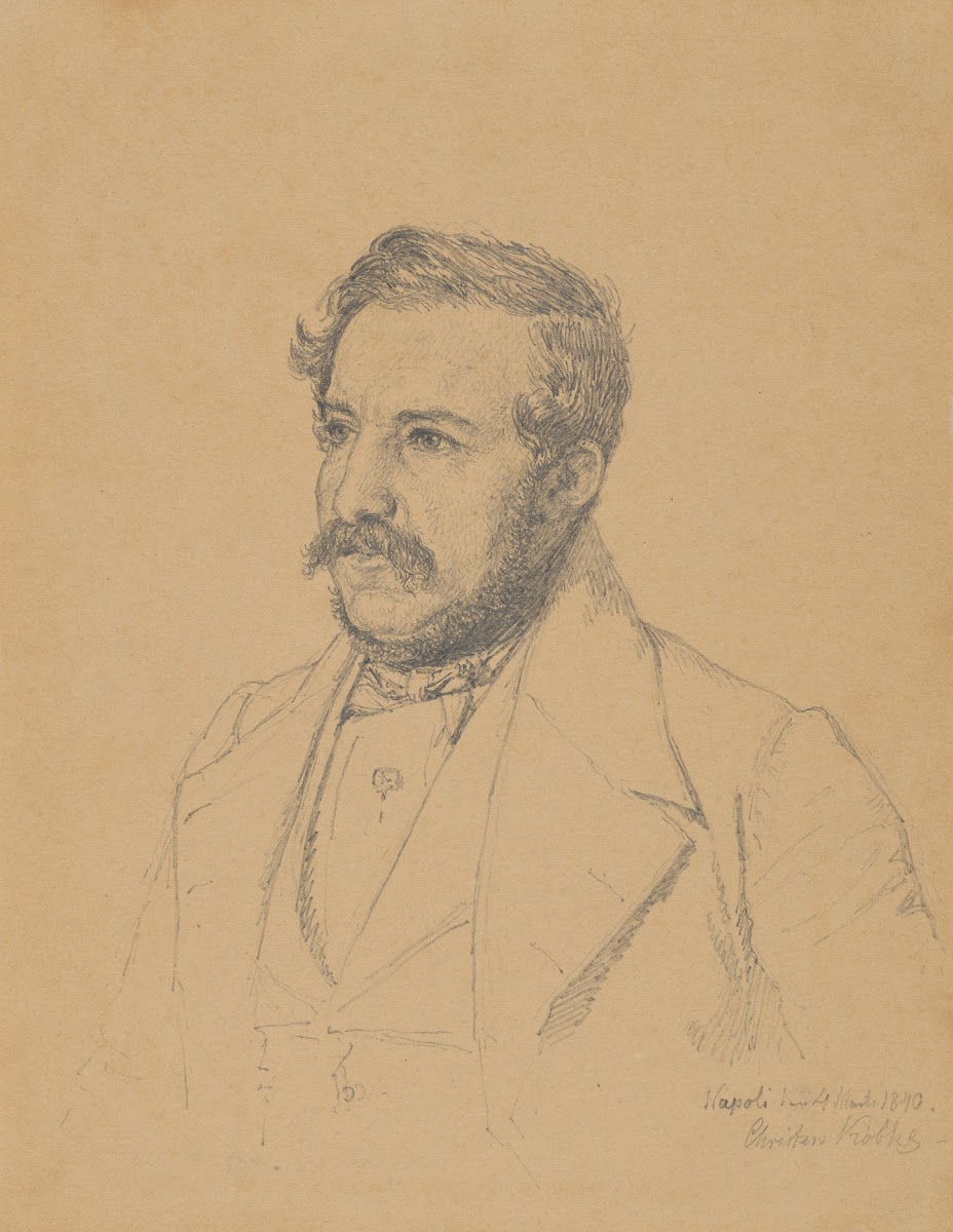 Portrait of Christophe Louis Engelhard Dalgas 1840