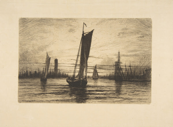 Sunset on the East River 1879