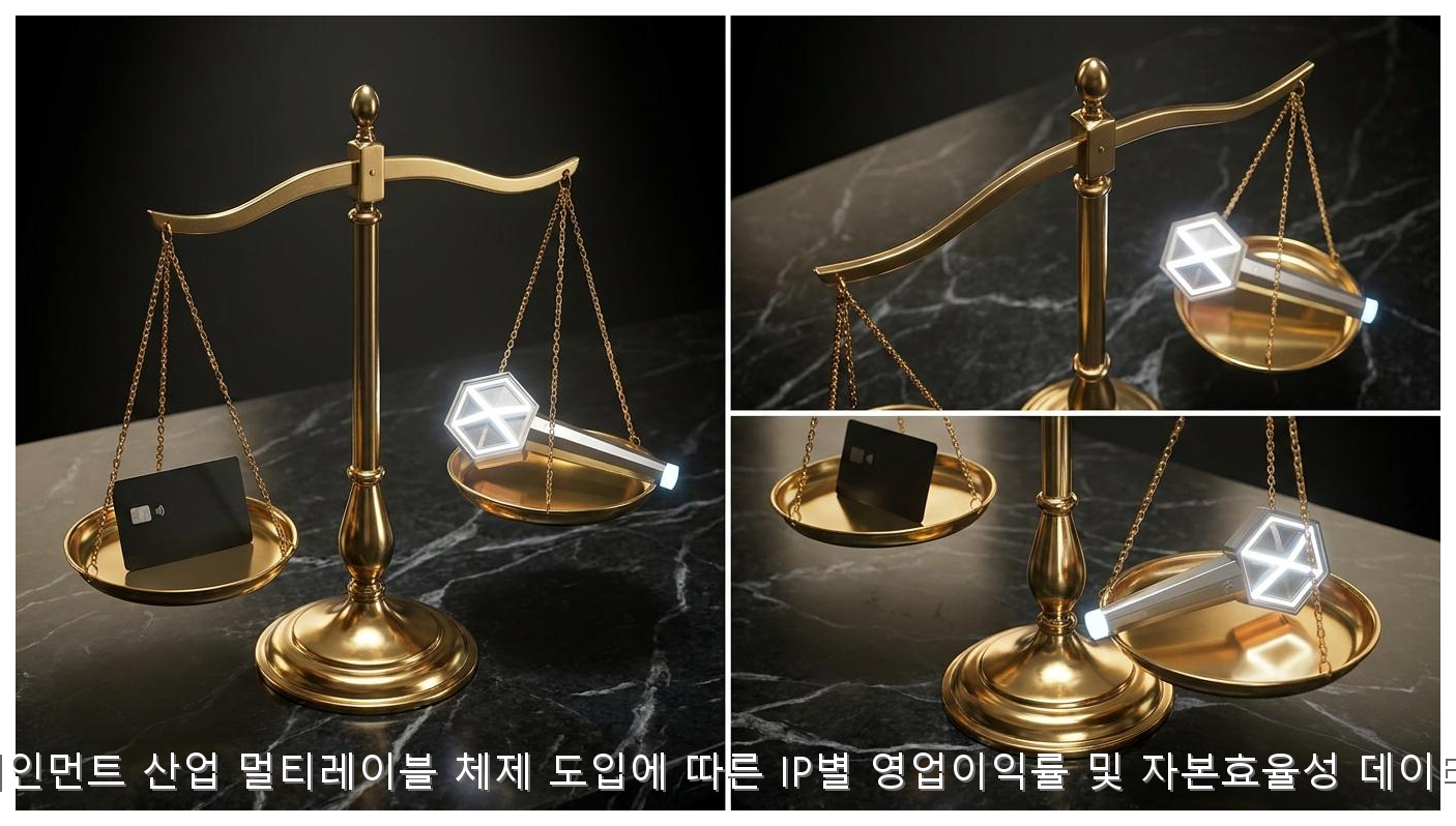 엔터테인먼트 산업 멀티레이블 체제 도입에 따른 IP별 영업이익률 및 자본효율성 데이터 분석 핵심 안내 및 분석 인포그래픽 (4)