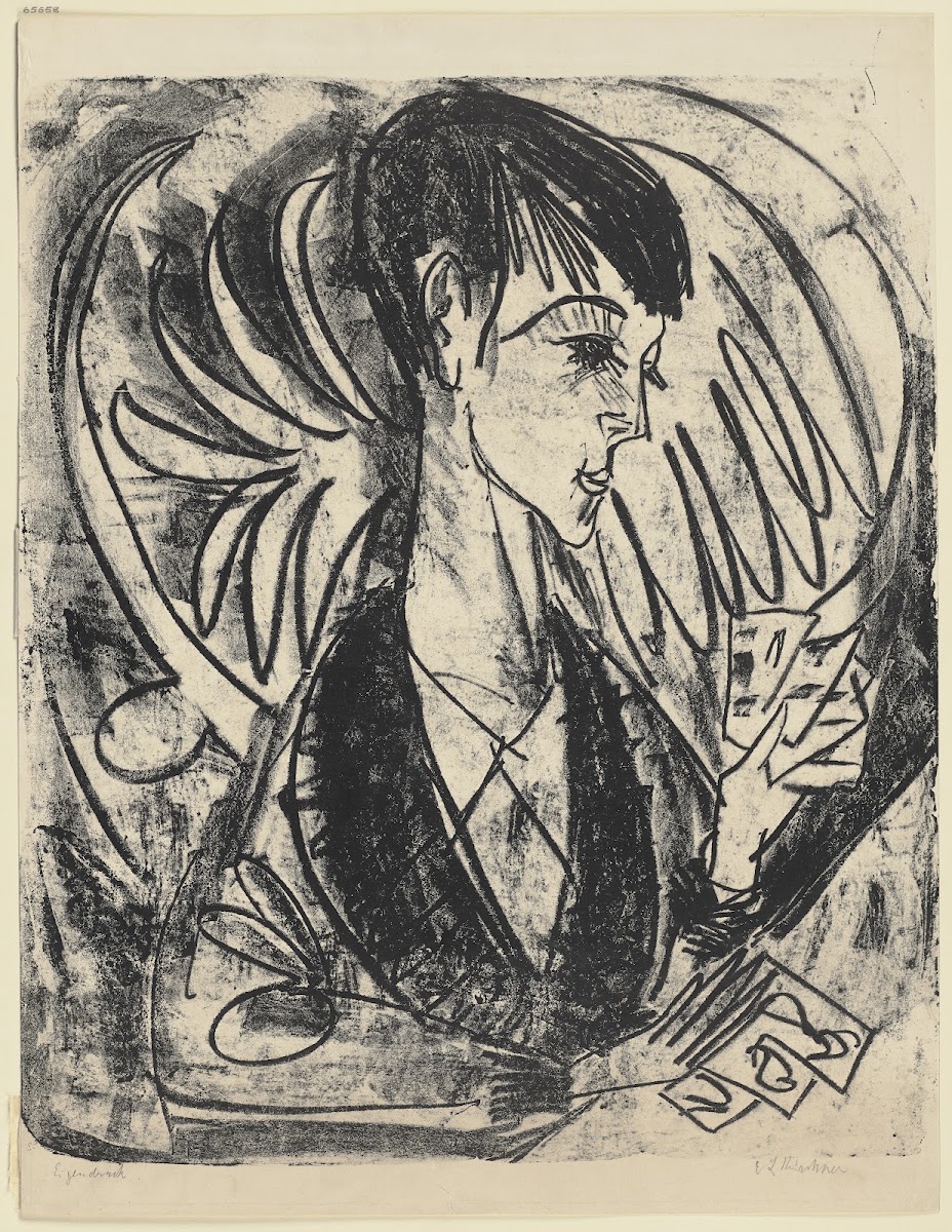 Junge mit Kartenspiel Sohn Hardt 1915