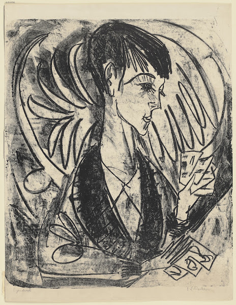 Junge mit Kartenspiel Sohn Hardt 1915