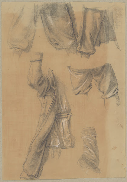 Studies of clothing fragments of assailants to the painting Martyrdom of St Josa