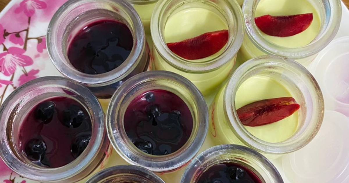 Panna Cotta Việt Quất - Trà Xanh
