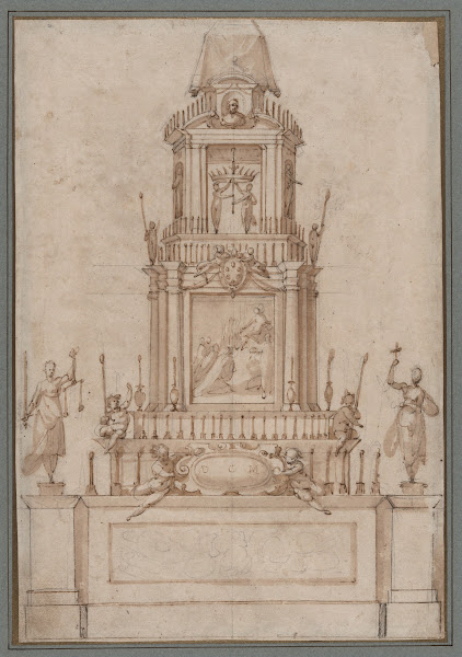Design for a Catafalque for Cosimo I deMedici 1574