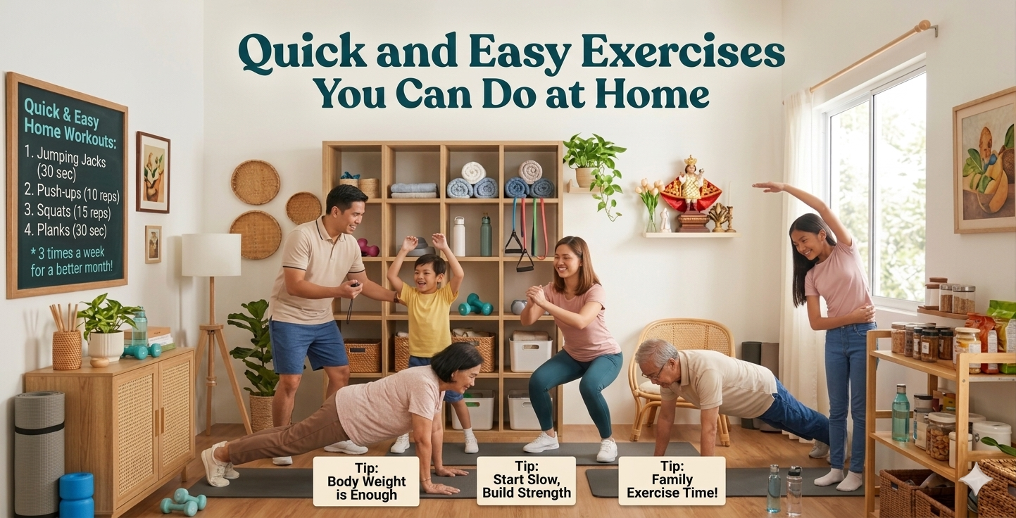 Quick and Easy Exercises You Can Do at Home