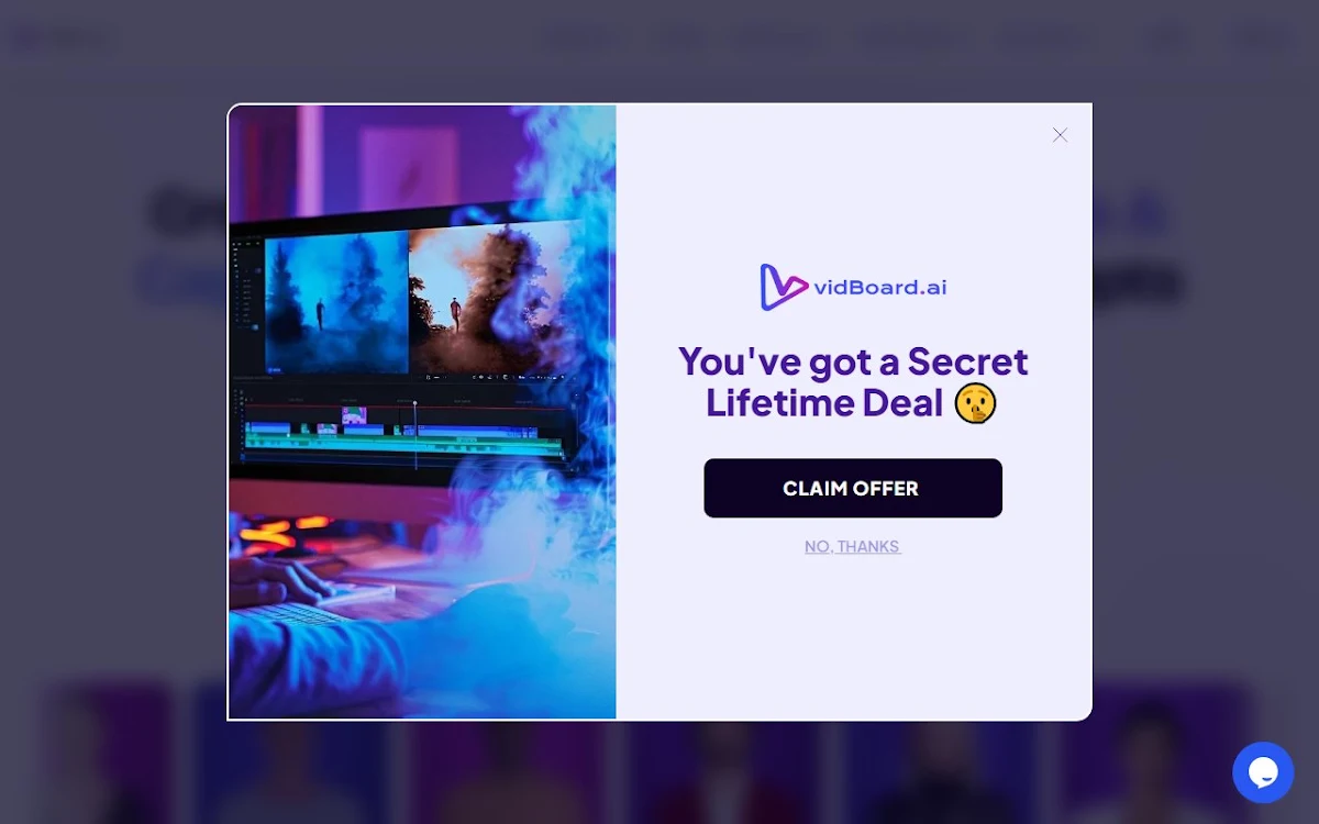 Captura de Vidboard AI