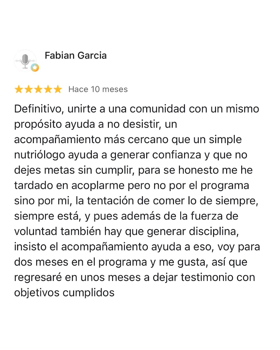 Reseña de cliente 8