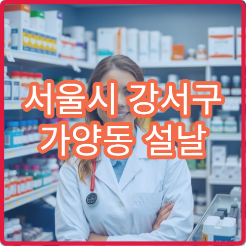 서울시 강서구 가양동 설날 명절 연휴 당직약국 마곡나루·가양역 주변 야간 응급약 판매 약국 정보