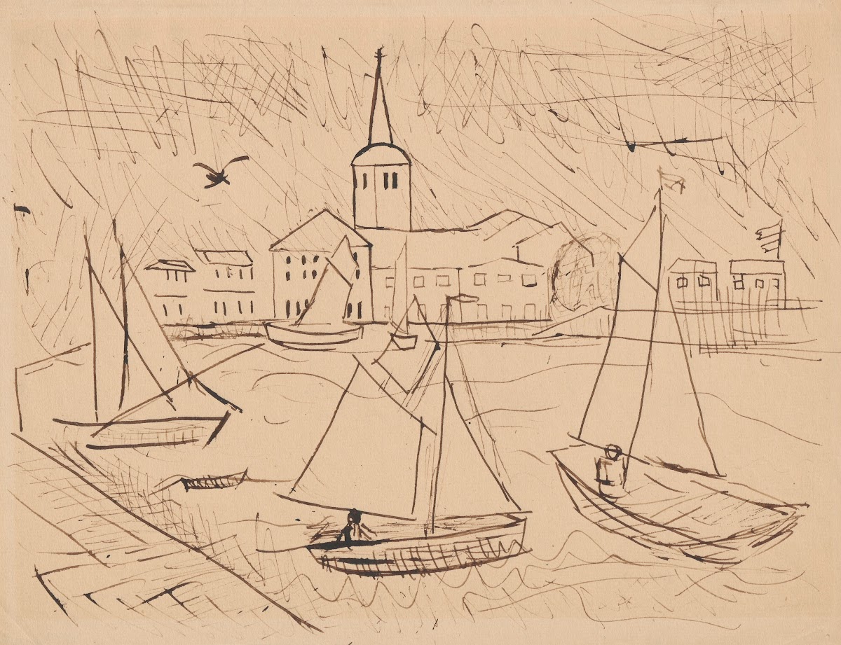 Port z widokiem na miasto 1932
