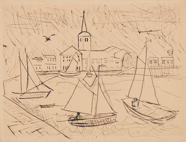 Port z widokiem na miasto 1932